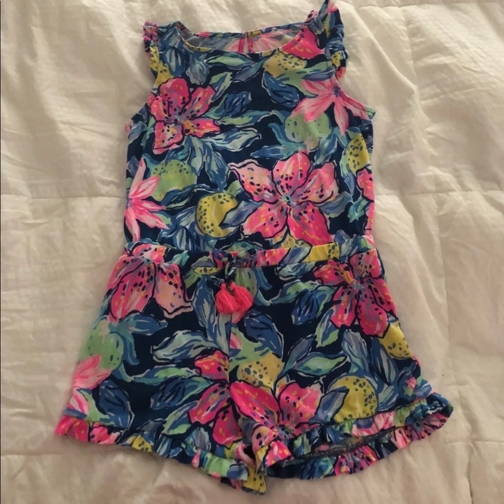 Lilly Pulitzer Azel Girls Romper.